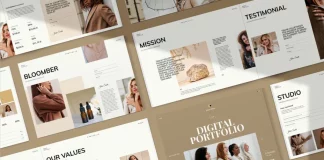Designer Portfolio Template by GraphicArtist for Adobe InDesign