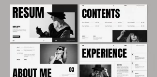 Digital CV/Resume Presentation Template for Adobe InDesign by PixWork
