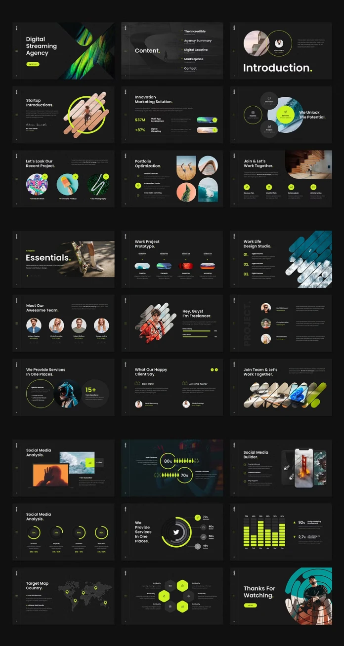 Evox Pitch Deck Design PowerPoint Presentation Template