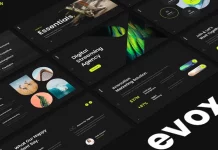 Evox Pitch Deck Design PowerPoint Presentation Template