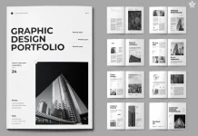 Graphic Design InDesign Portfolio Template by PixWork