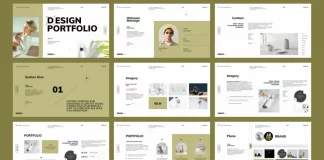 Graphic Design Portfolio Template by PixWork for Adobe InDesign