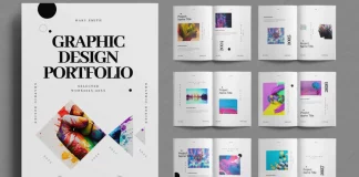 Graphic Design Portfolio Template for Adobe InDesign by ContestDesign
