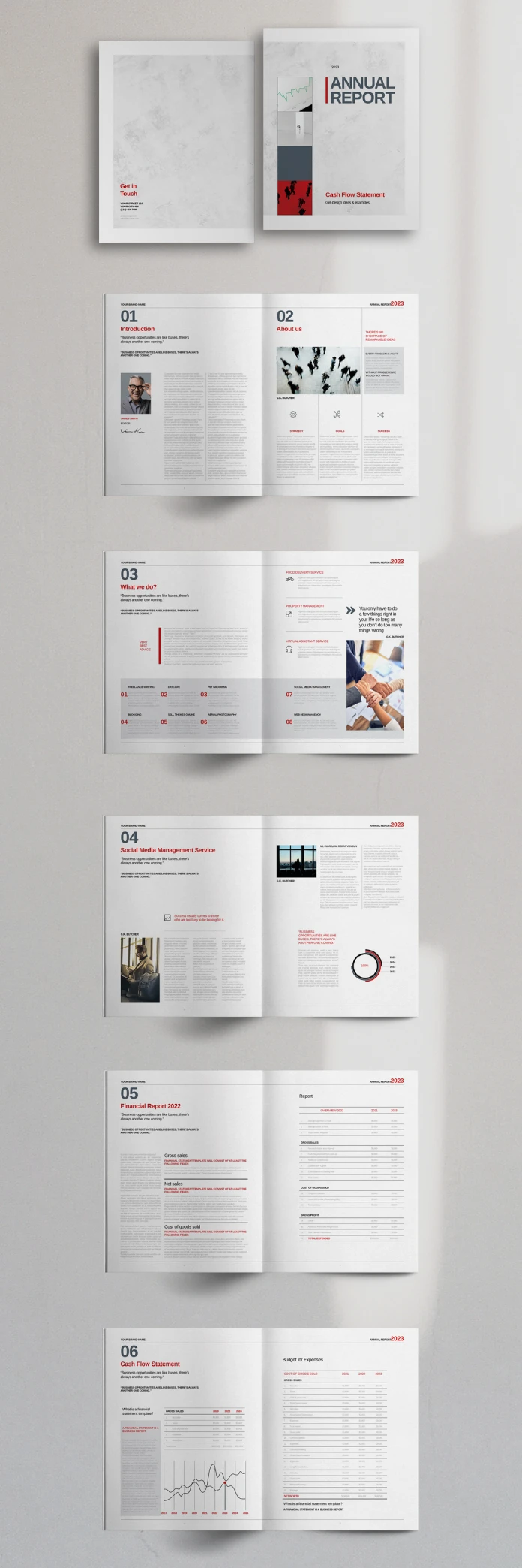 InDesign Annual Report Template by Refresh