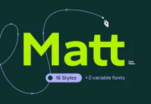 Matt Font Family by Fontfabric