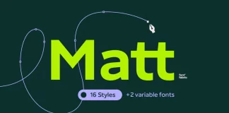 Matt Font Family by Fontfabric