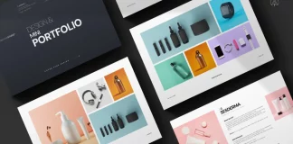 Minimalist Portfolio InDesign Template by PixWork
