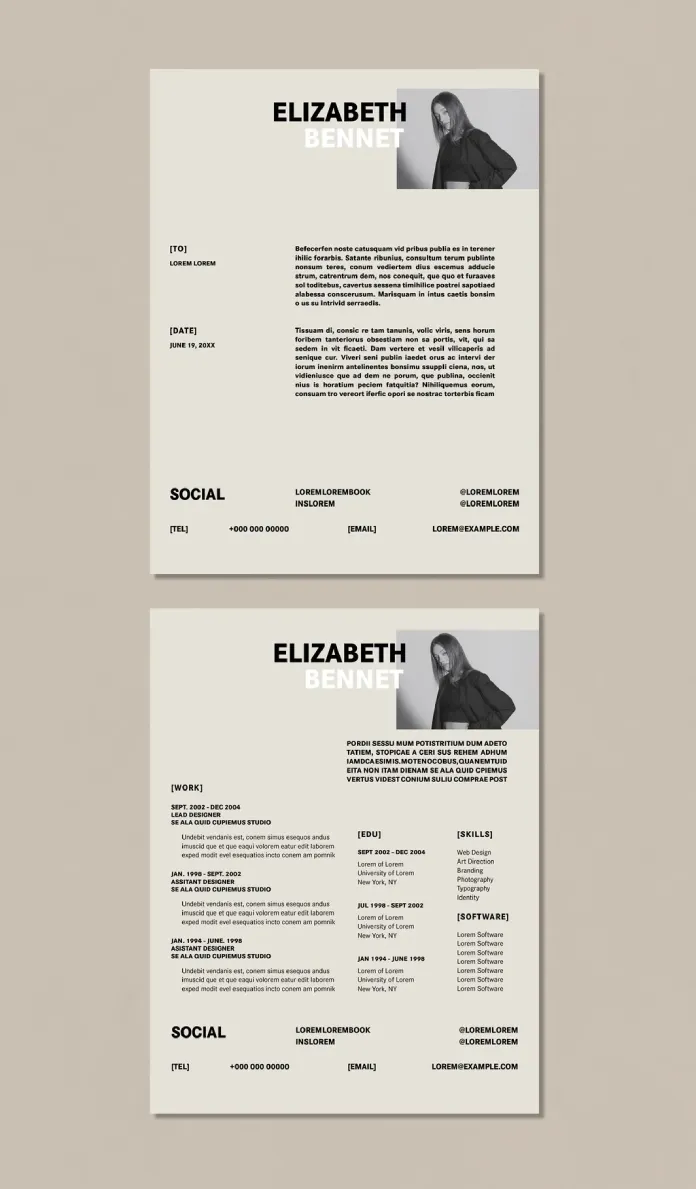 Modern Resume and Cover Letter Template - Stand Out with a Professional Design