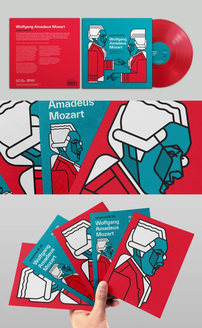 Mozart Symphony promotional items - self initiated project by Bart De Keyzer