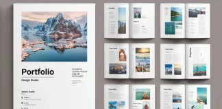 Portfolio Brochure Template by PixWork for Adobe InDesign