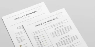 Simple and Clean Resume Layout by broluthfi for Adobe InDesign