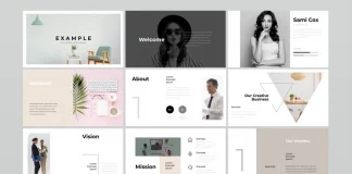Simple Minimalist Presentation Template by GraphicArtist for Adobe InDesign