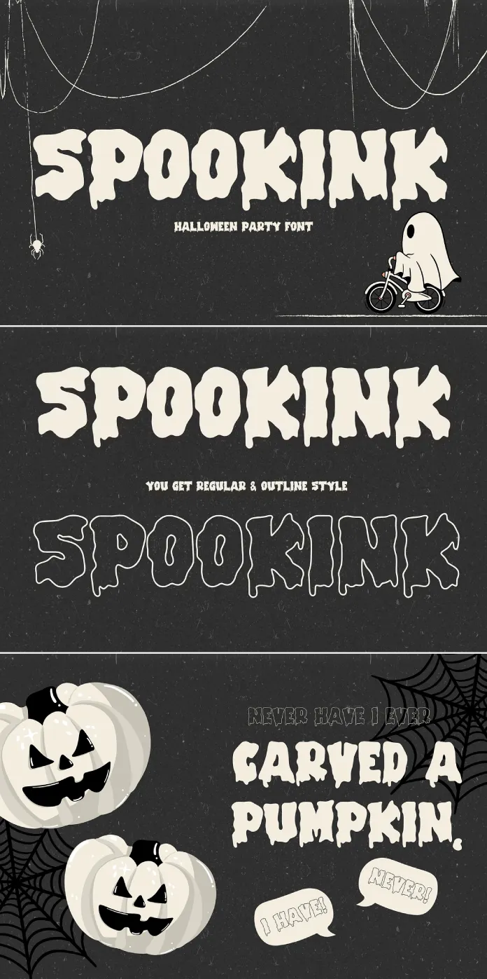 SpookInk Halloween Font by Arendstudio