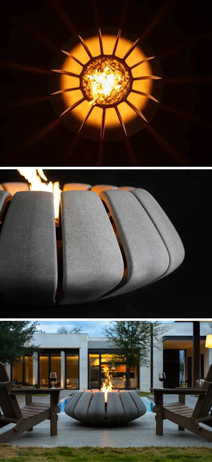 Sunflower Fire Pit by SHIFT Studio
