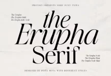 The Erupha Serif Font by Pista Mova