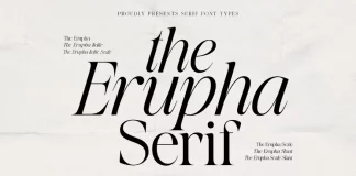 The Erupha Serif Font by Pista Mova