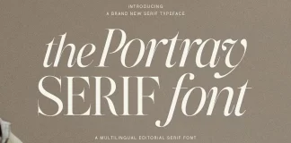 The Portray - Elegant Serif Typeface by SilverStag Type Foundry