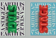 Two Typographic Poster Design Templates with Inflated 3D Text Effect by Blackcatstudio for Adobe Illustrator