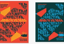 Typographic Poster Design Template with Stacked Text and Modern Layout by Blackcatstudio